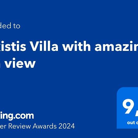 Alkistis Villa With Amazing Sea View Maroulás 외부 사진