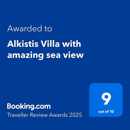 Alkistis Villa With Amazing Sea View Maroulás 외부 사진